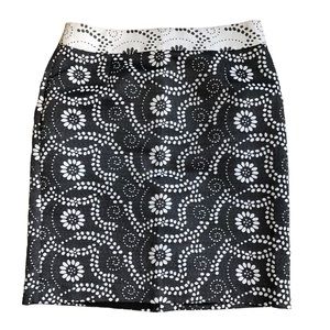 Banana Republic Paisley Jaquar Pencil Skirt Size 10